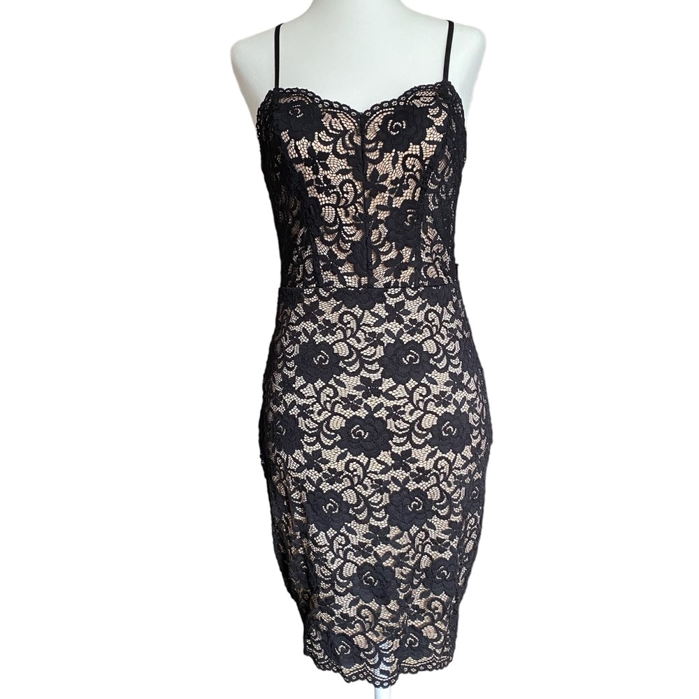 Bebe, Small LBD, evening party dress. Lined, stretchy lining and lace.Not worn.